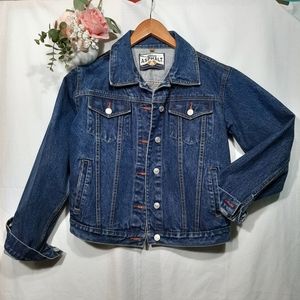 Vintage Blue Denim Jean Jacket Coat